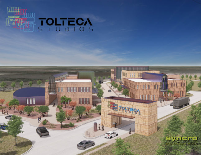 Tolteca Studios birdseye view from the northeast.