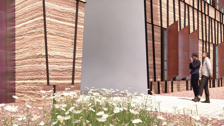 Tolteca Studios view of building entry